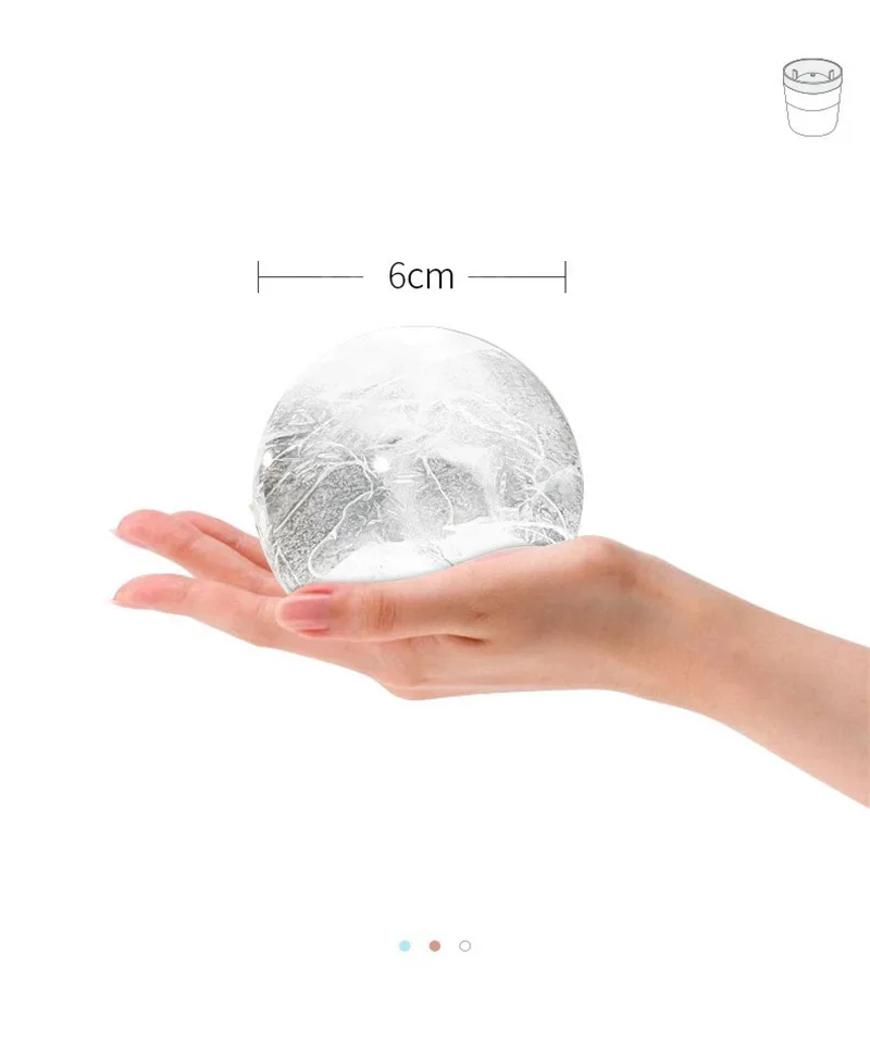 JUSTINLAU Ice Maker Food Grade Sphere Ice Mold Stackable Slow Melting DIY Ice Ball For Cocktail Whiskey Drink Home Bar Tools