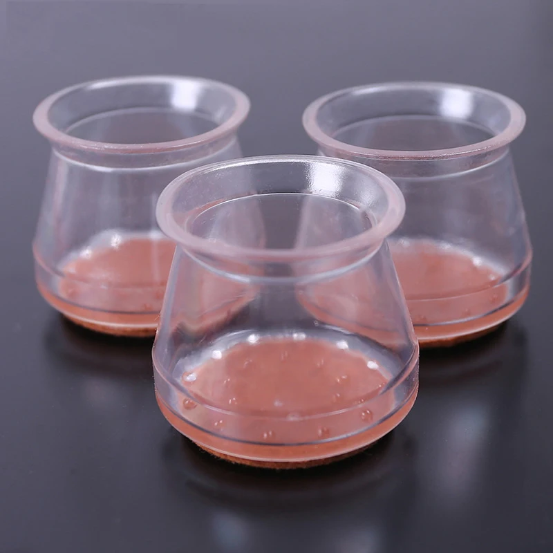 24/4pcs Chair Leg Caps Silicone Feet Protector Pads Furniture Table Covers Socks Plugs Cover Furniture Leveling Feet Home Decor