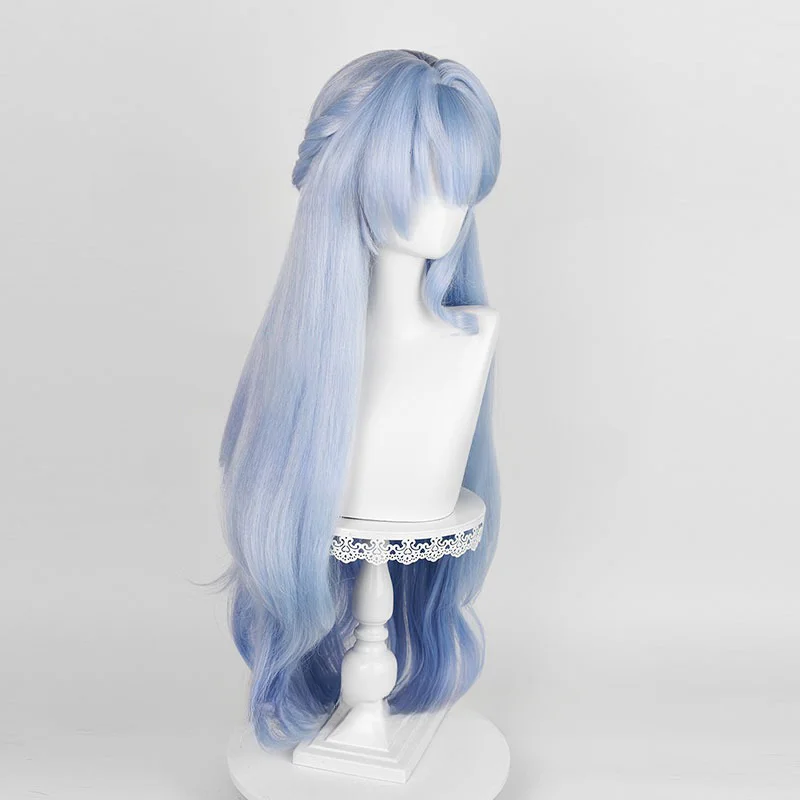 Anime Robin Cosplay Wig 96cm Long Blue Mixed Color Gradient Wigs Honkai Star Rail Wig Heat Resistant Synthetic Hair