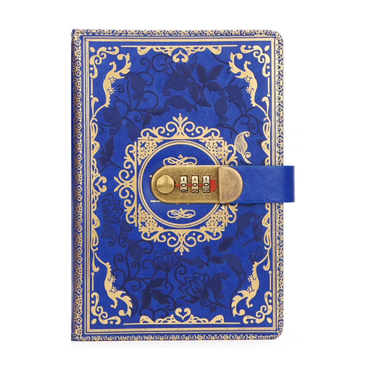 A 5 retro password diary lock thickened luxury creative hand book student diary stationery supplies
