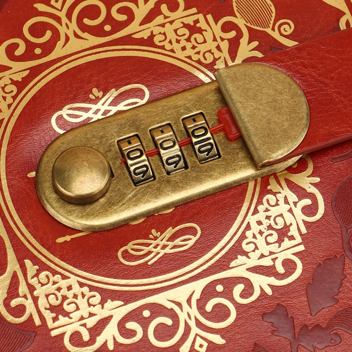 A 5 retro password diary lock thickened luxury creative hand book student diary stationery supplies