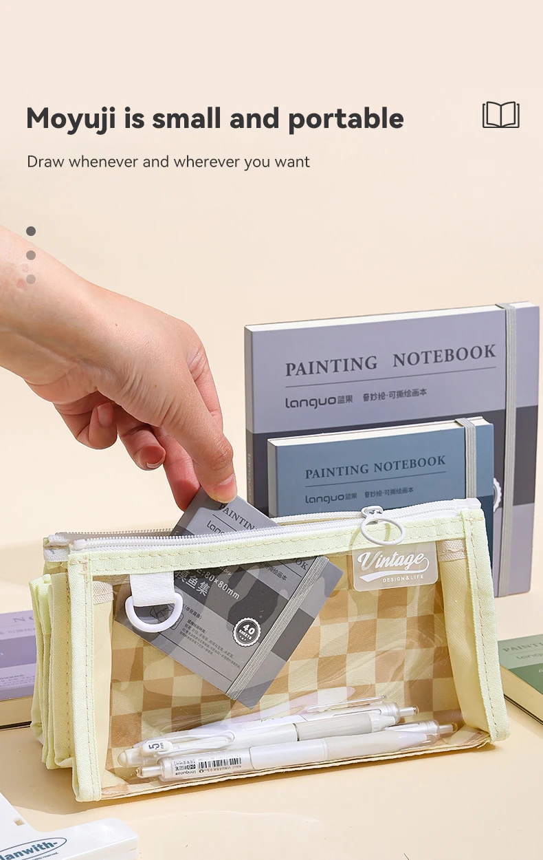 40sheets Mini Drawing Notebook Tearable Sketchbook Handbook 250G Thickened Paper Multiple Size Watercolor Graffiti Painting Book