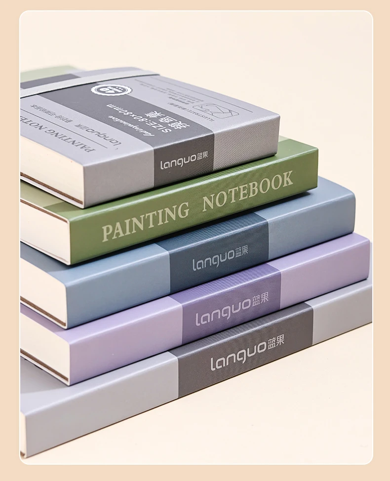 40sheets Mini Drawing Notebook Tearable Sketchbook Handbook 250G Thickened Paper Multiple Size Watercolor Graffiti Painting Book