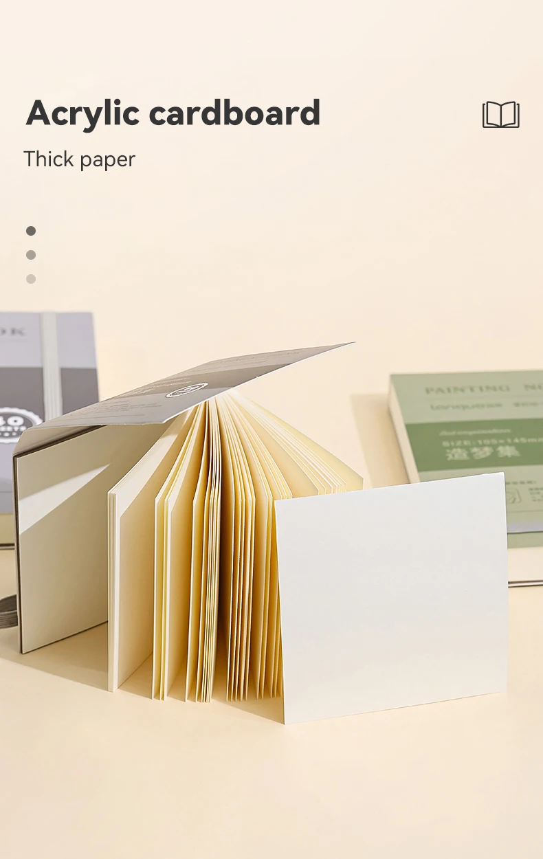 40sheets Mini Drawing Notebook Tearable Sketchbook Handbook 250G Thickened Paper Multiple Size Watercolor Graffiti Painting Book