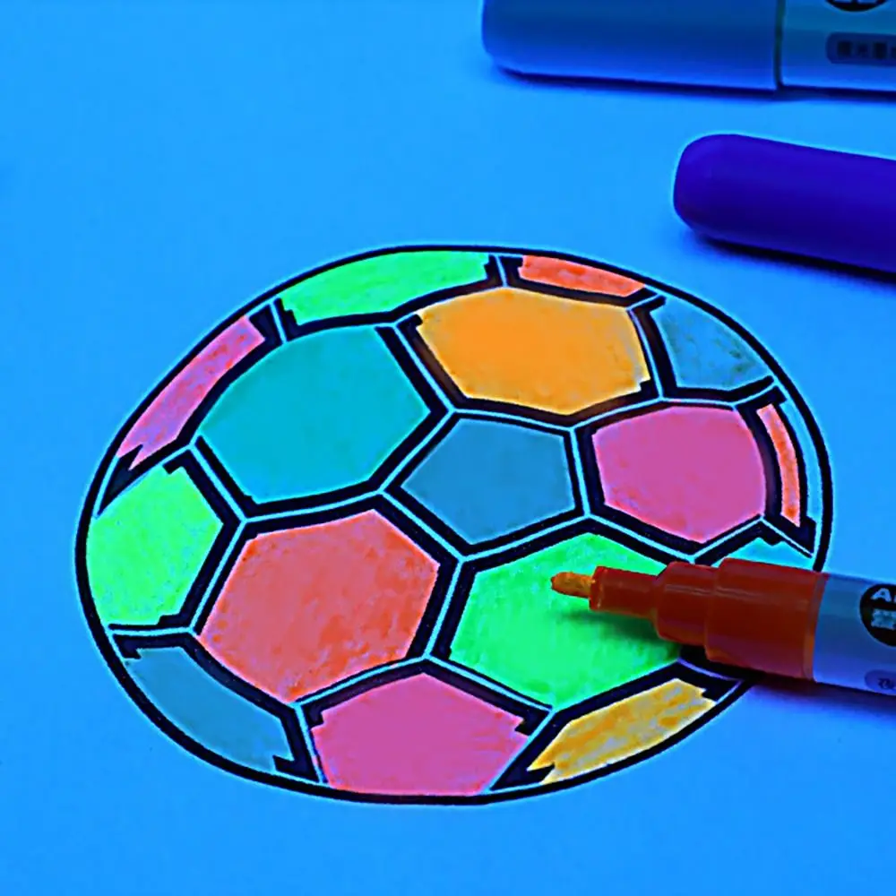 Colorful Luminous Pen Hand Painting DIY Glowing in the Dark Marker Pen Creative Student Personalized Luminous Graffiti