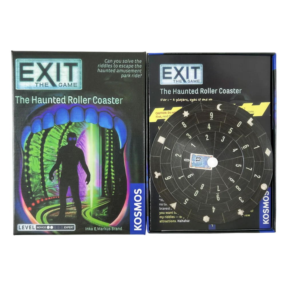 Exit Card Game The Abandoned Cabin The Haunted Roller Coaster Dead Man on The Orient Express The House of Riddles Board Deck