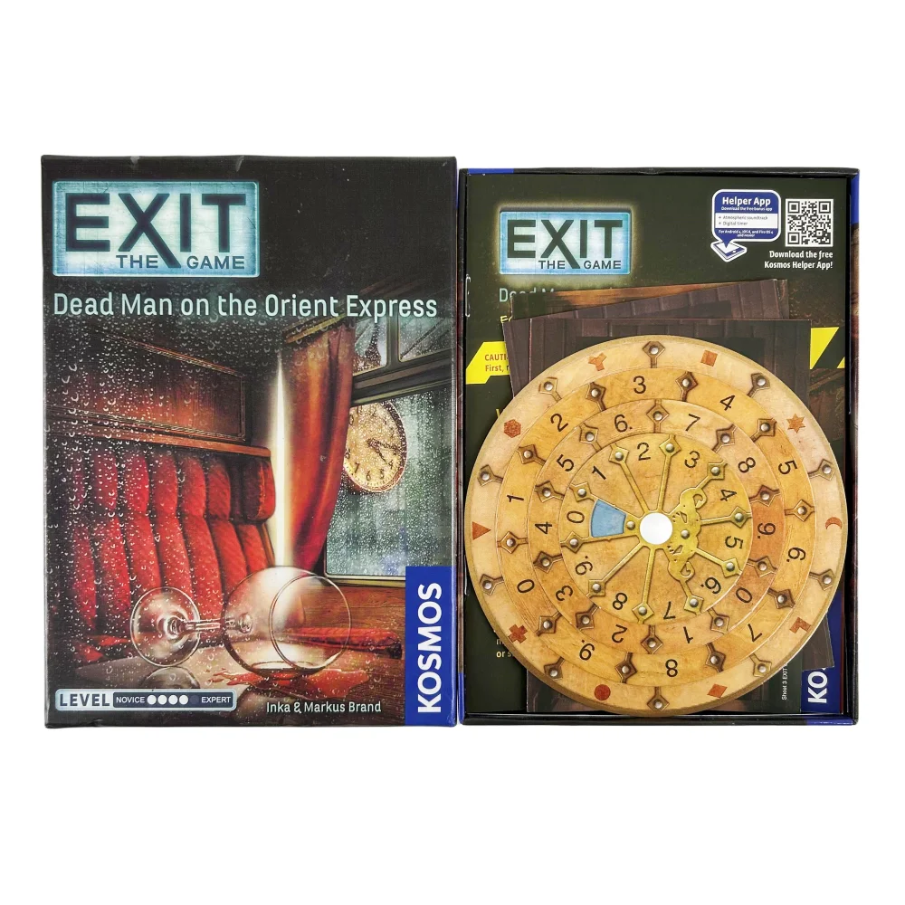Exit Card Game The Abandoned Cabin The Haunted Roller Coaster Dead Man on The Orient Express The House of Riddles Board Deck