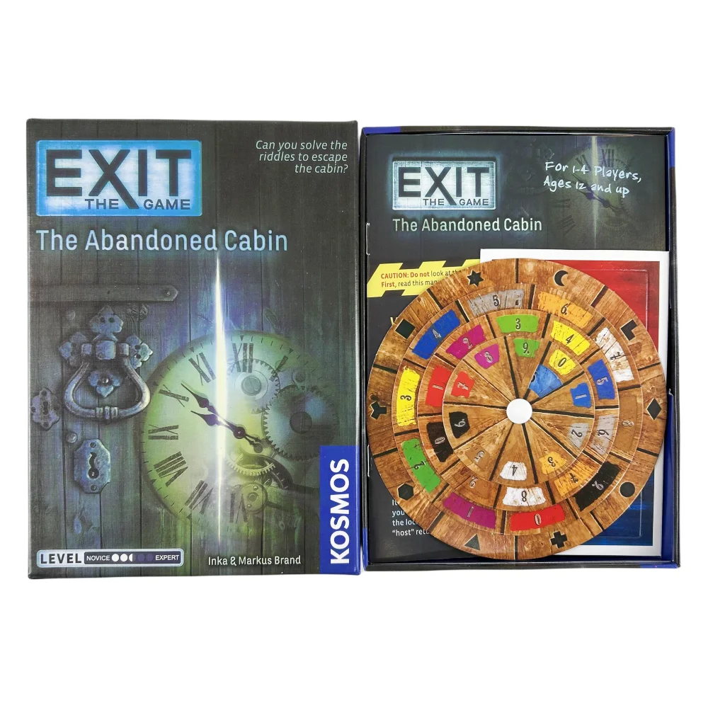 Exit Card Game The Abandoned Cabin The Haunted Roller Coaster Dead Man on The Orient Express The House of Riddles Board Deck