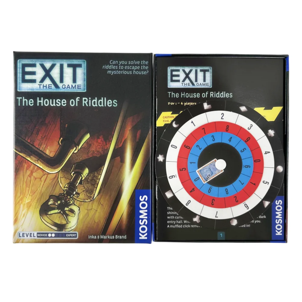 Exit Card Game The Abandoned Cabin The Haunted Roller Coaster Dead Man on The Orient Express The House of Riddles Board Deck