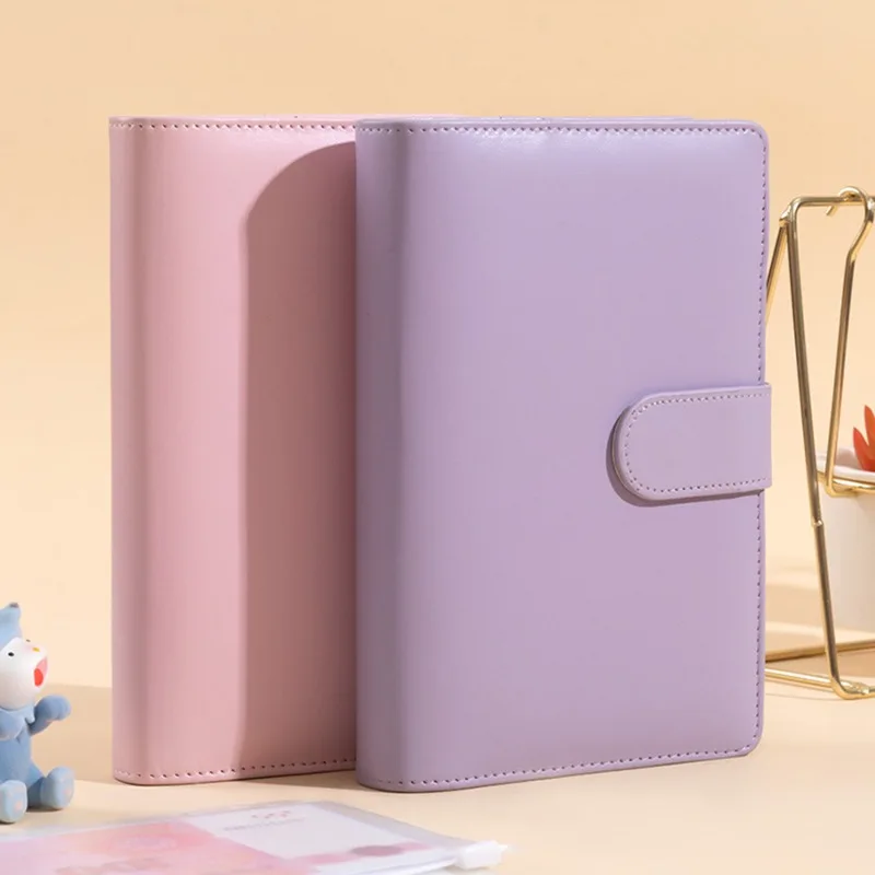 PU Leather Wallets Budget Binder With Cash Envelopes Pockets Zip Budget Pouch Binder For Saving Money A6 Planner Organizer