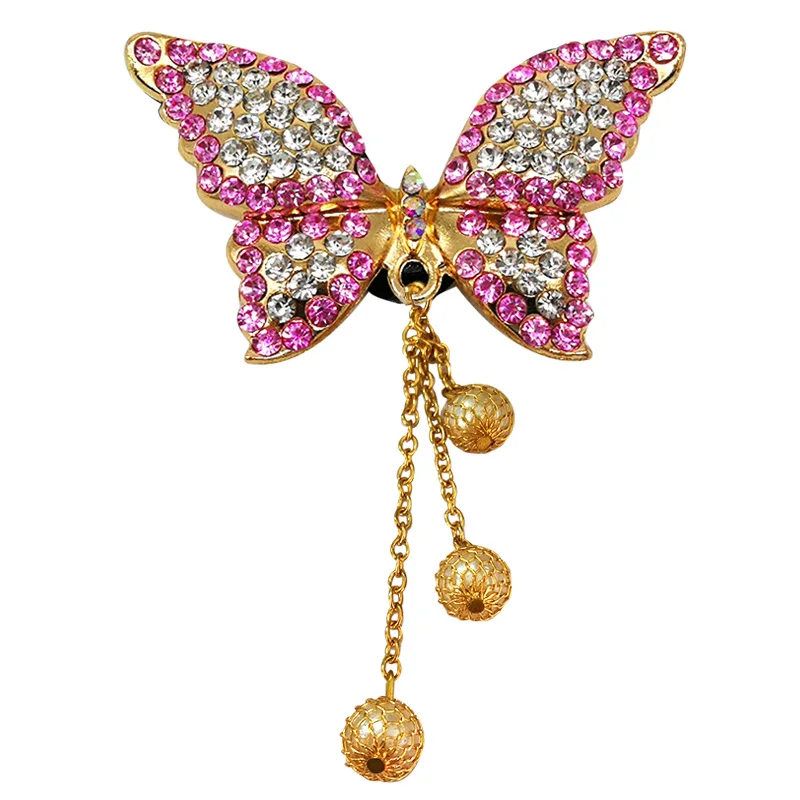 1pcs Pink Bow Butterfly Designer Metal Shoe Charms Bag Luxury Decorations Pins for Women Girls Gifts Flower Shoe Accessories