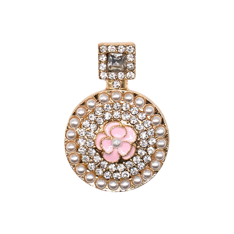 1pcs Pink Bow Butterfly Designer Metal Shoe Charms Bag Luxury Decorations Pins for Women Girls Gifts Flower Shoe Accessories