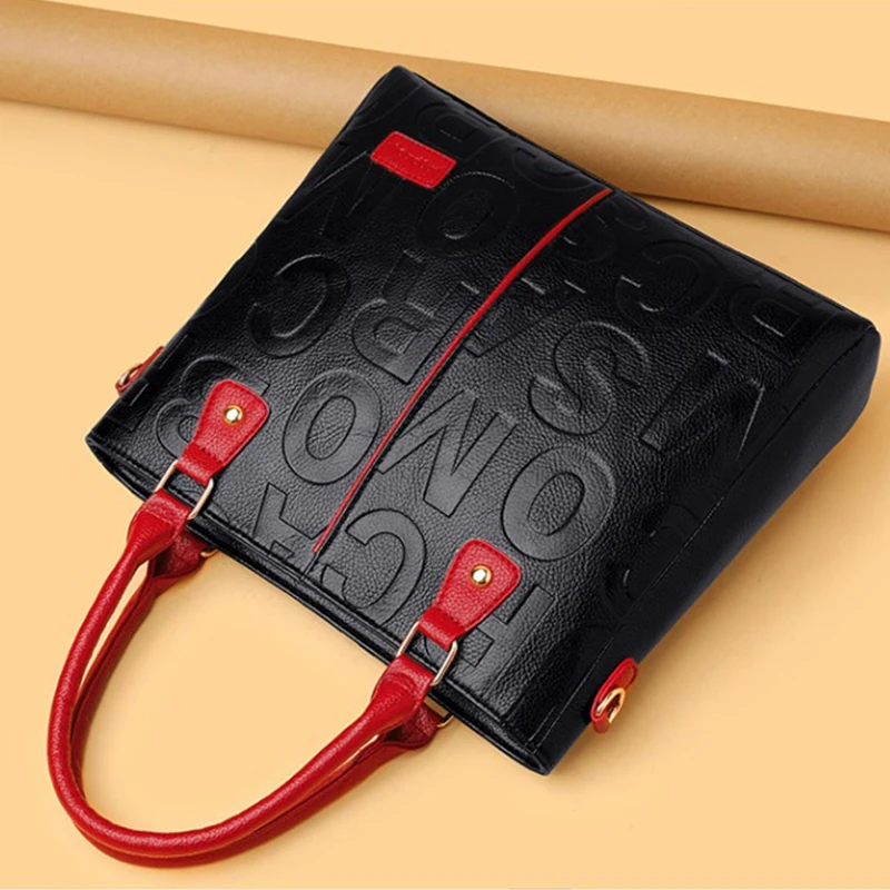 PU Leather Casual Crossbody Bags for Women Ladies Luxury Designer Tote Handbag Female Large Capacity Travel Shoulder Bag Sac