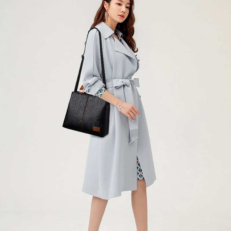 PU Leather Casual Crossbody Bags for Women Ladies Luxury Designer Tote Handbag Female Large Capacity Travel Shoulder Bag Sac