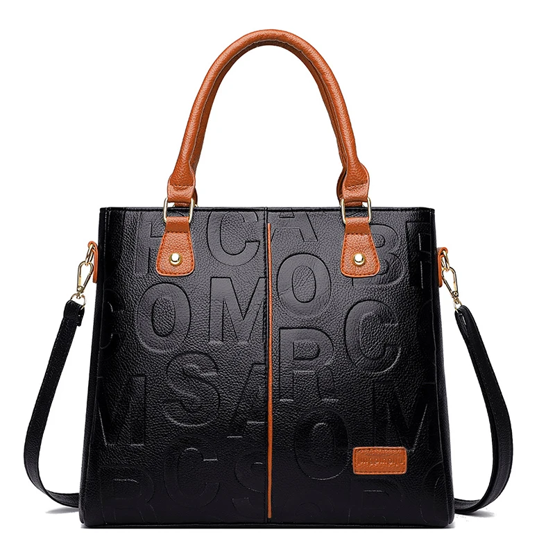PU Leather Casual Crossbody Bags for Women Ladies Luxury Designer Tote Handbag Female Large Capacity Travel Shoulder Bag Sac