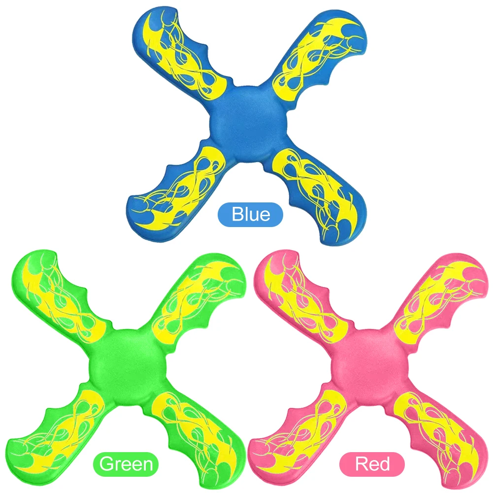3 Bladed Boomerang Outside Toys Boomerang Funny Interactive Flying Discs Decompression Birthday Gifts for Kids