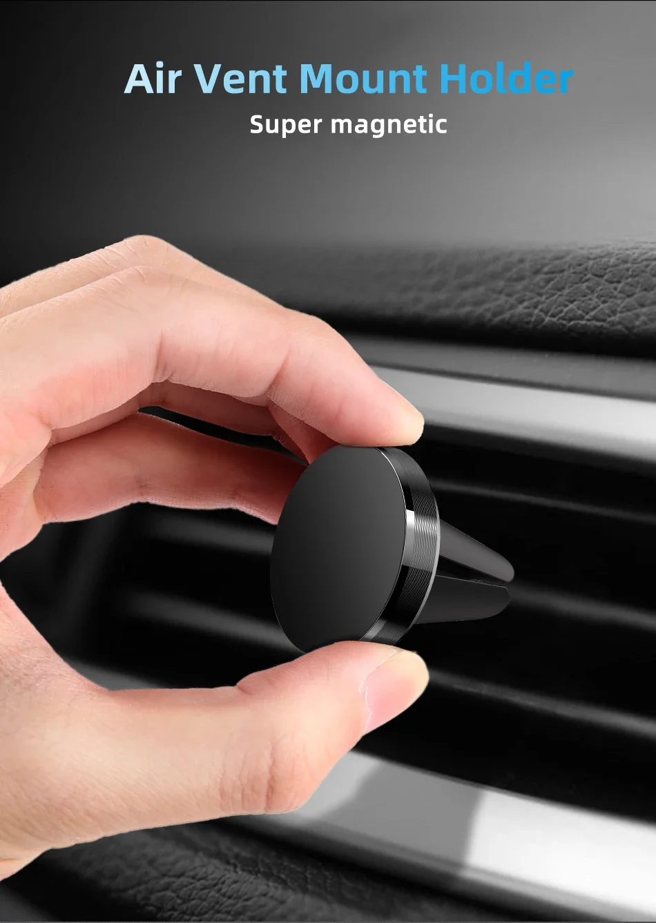 Air Vent Magnetic Car Phone Holder Magnet Smartphone Mobile Stand Cell GPS Support For iPhone 15 14 11 Xiaomi Mi Huawei Samsung