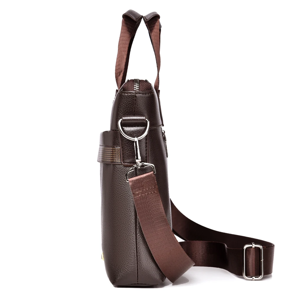 2026 New Men Briefcase High Quality Business Famous Brand PU Leather Shoulder Messenger Bag Office Handbag A4Document Laptop Bag