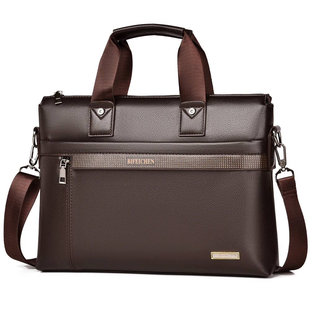 2026 New Men Briefcase High Quality Business Famous Brand PU Leather Shoulder Messenger Bag Office Handbag A4Document Laptop Bag