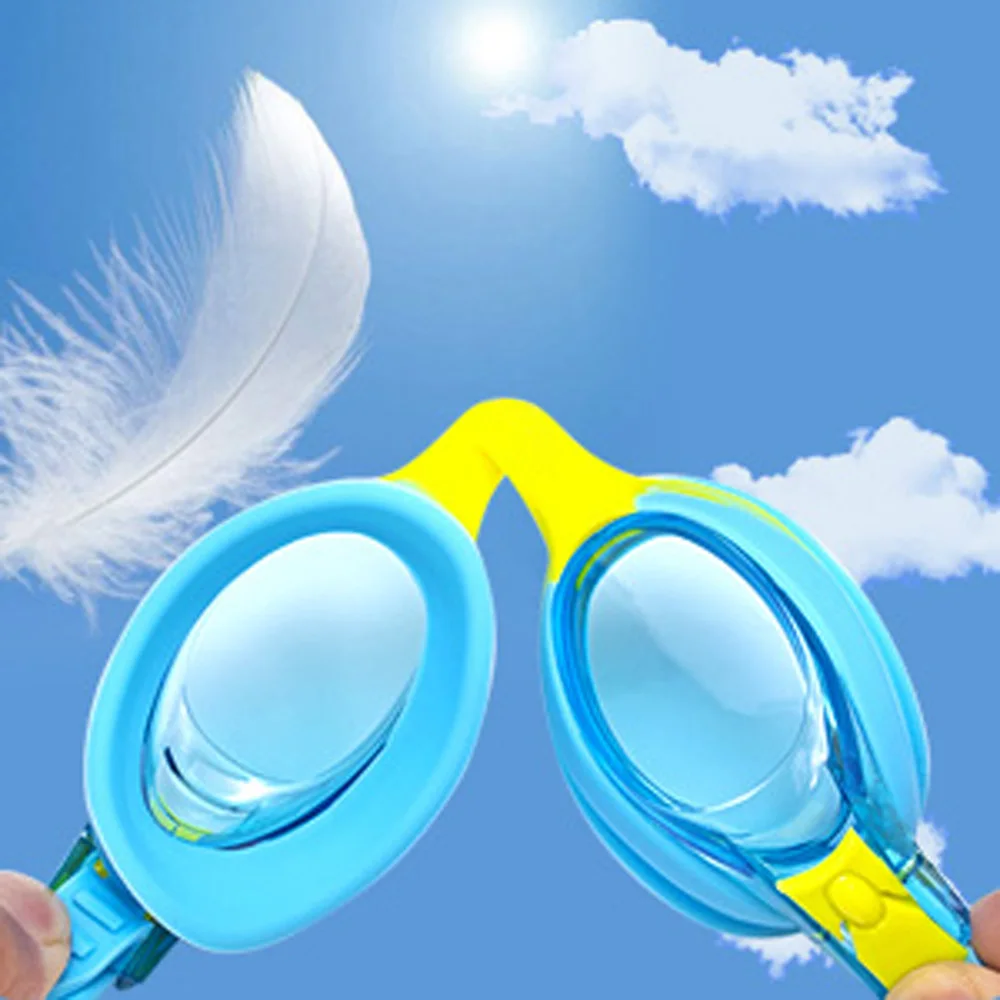 Kids Swim Goggles and Silicone Swim Cap Set with Nose Clip Earplugs, Waterproof No Leaking Anti Fog UV Protection for Boys Girls