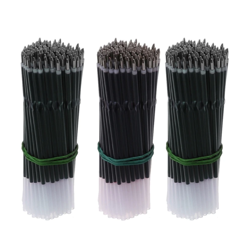 0.7mm Ballpoint Pen Refills Replacement Smooth Writing for Retractable Pens 100x