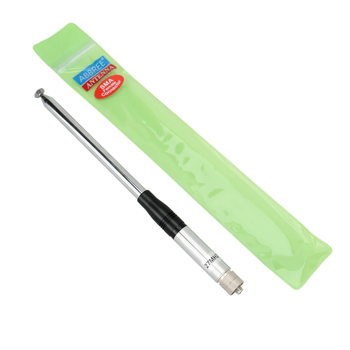 ABBREE 27MHz SMA-Female/SMA-Male/BNC Handheld Telescopic CB Antenna For Quansheng UV-K5 UV-K5(8) baofeng UV-K61 Walkie Talkie