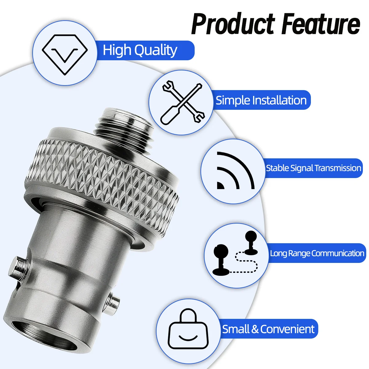 ABBREE 27MHz SMA-Female/SMA-Male/BNC Handheld Telescopic CB Antenna For Quansheng UV-K5 UV-K5(8) baofeng UV-K61 Walkie Talkie