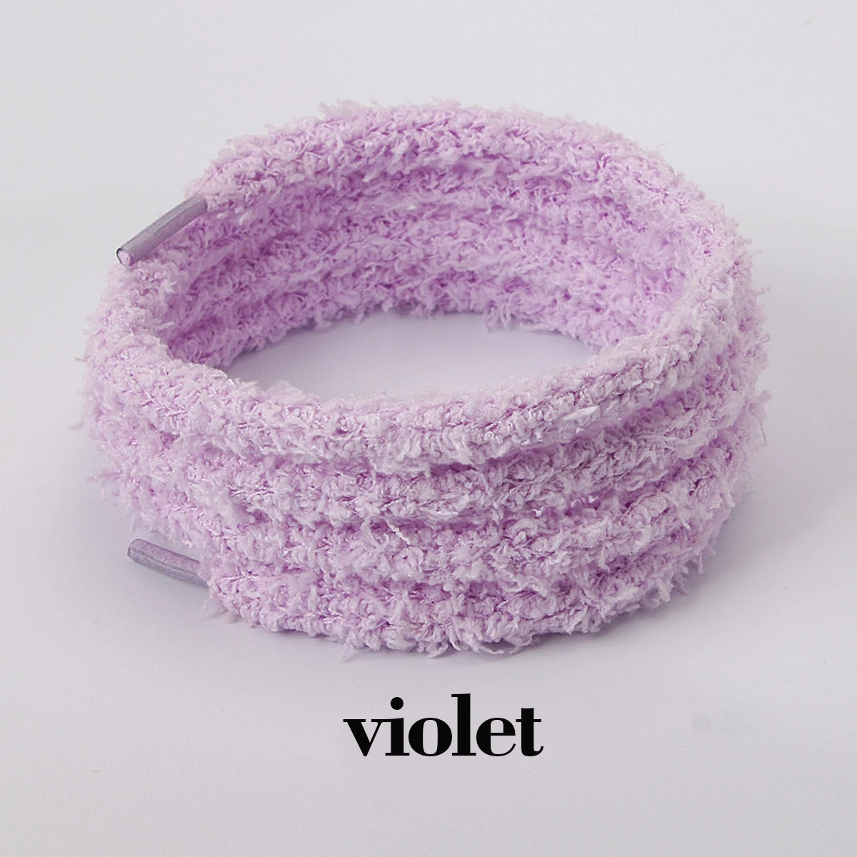 1 Pairs Plush Lacing Furry Fluffy Shoelaces Round Plush Shoelaces Replacement Sports Shoes Laces Round Shoelaces
