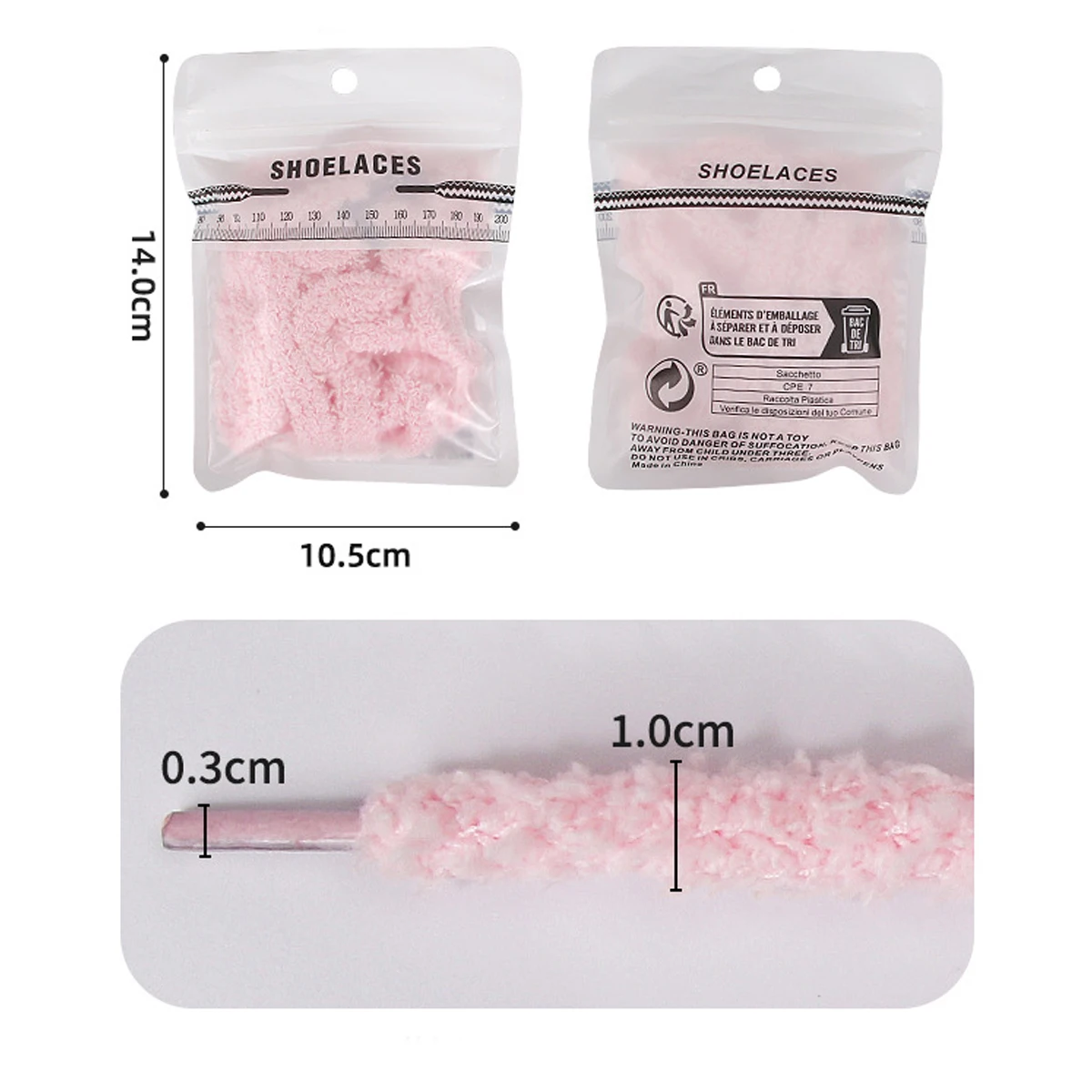 1 Pairs Plush Lacing Furry Fluffy Shoelaces Round Plush Shoelaces Replacement Sports Shoes Laces Round Shoelaces