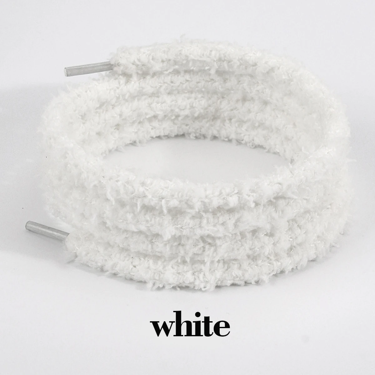 1 Pairs Plush Lacing Furry Fluffy Shoelaces Round Plush Shoelaces Replacement Sports Shoes Laces Round Shoelaces