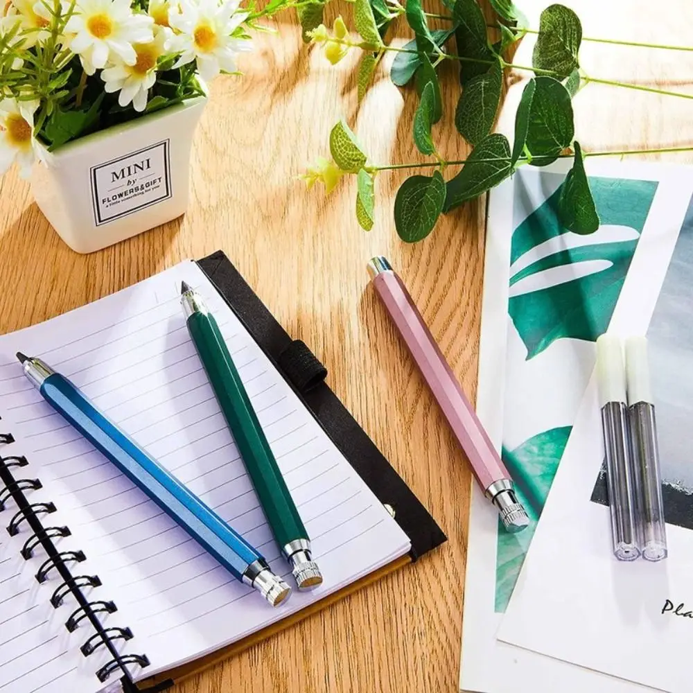 5.6mm Mechanical Pencil Metal 2B/4B/6B/8B Pencil Refill Automatic Pencil Sketch Comics Design Drawing Writing Tool Sketch Pencil