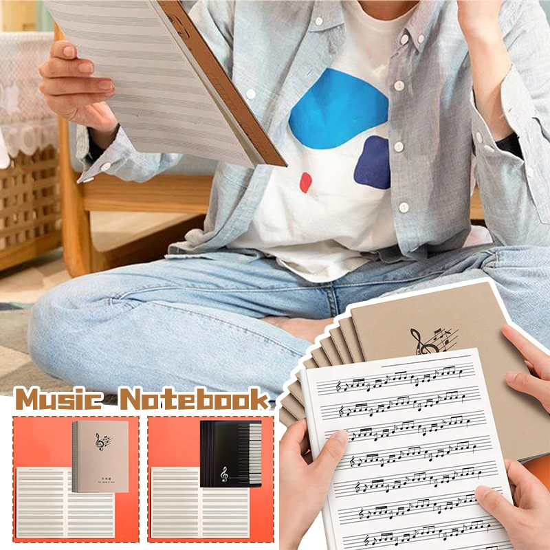 Guitar Piano Keyboard Music Notebook Memo School Notebook Musicscore Diary Drawing Sketchbook Student Journal Notepad Stationery
