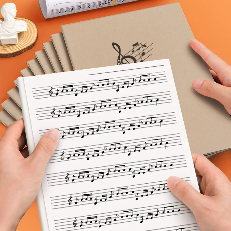 Guitar Piano Keyboard Music Notebook Memo School Notebook Musicscore Diary Drawing Sketchbook Student Journal Notepad Stationery