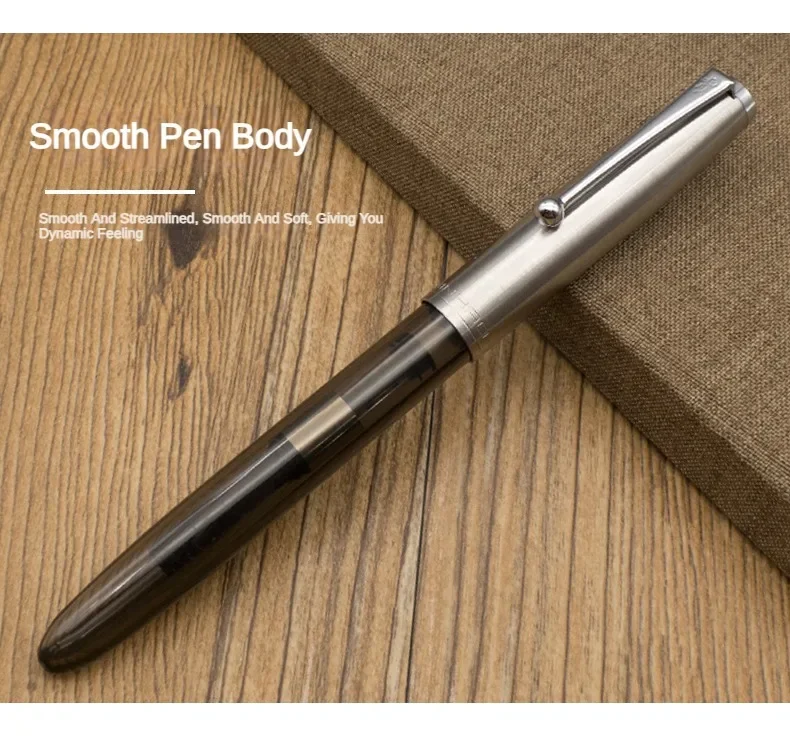Limited MAJOHN B32 Metal Strive Piston Fountain Pen with Butterfly F Tip Iridium Writing Ink Pen PK JINHAO 59 School Supplies