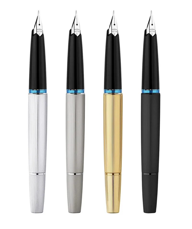 Limited MAJOHN B32 Metal Strive Piston Fountain Pen with Butterfly F Tip Iridium Writing Ink Pen PK JINHAO 59 School Supplies