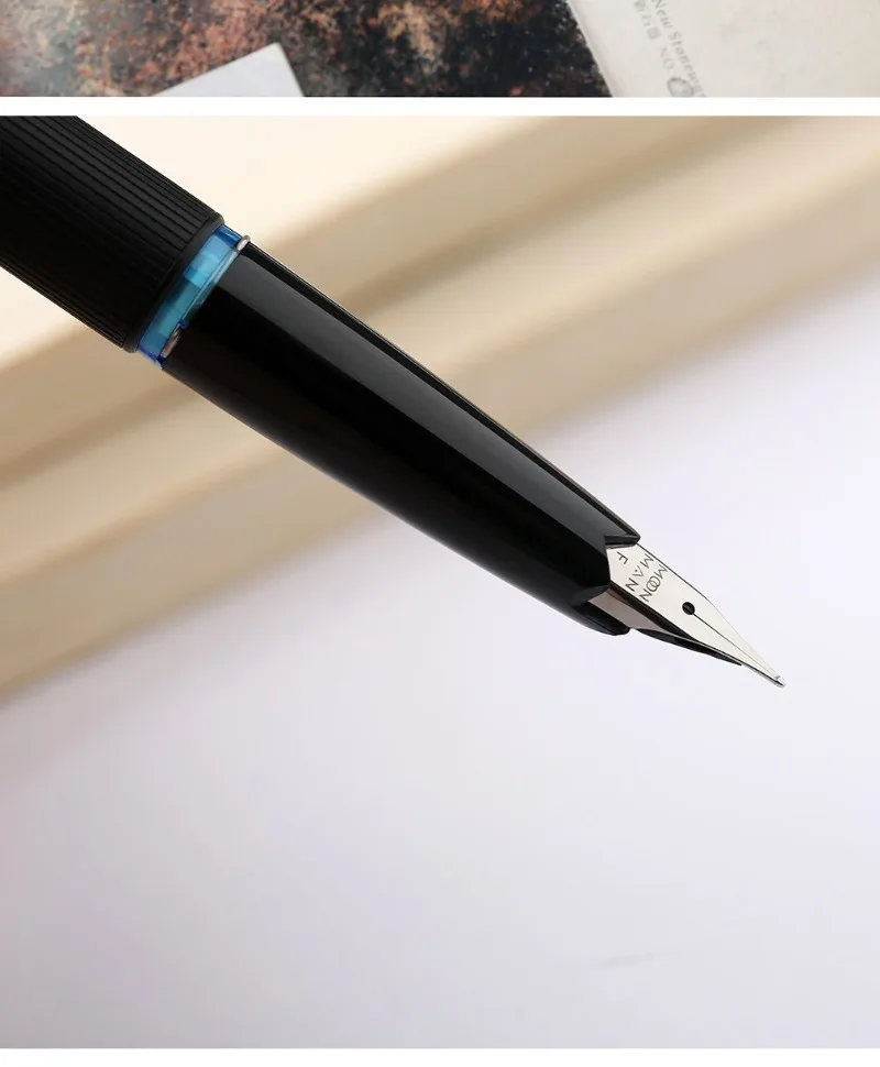 Limited MAJOHN B32 Metal Strive Piston Fountain Pen with Butterfly F Tip Iridium Writing Ink Pen PK JINHAO 59 School Supplies
