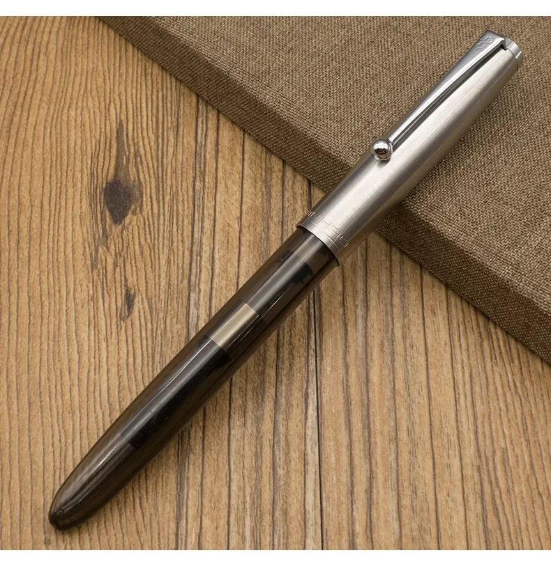 Limited MAJOHN B32 Metal Strive Piston Fountain Pen with Butterfly F Tip Iridium Writing Ink Pen PK JINHAO 59 School Supplies