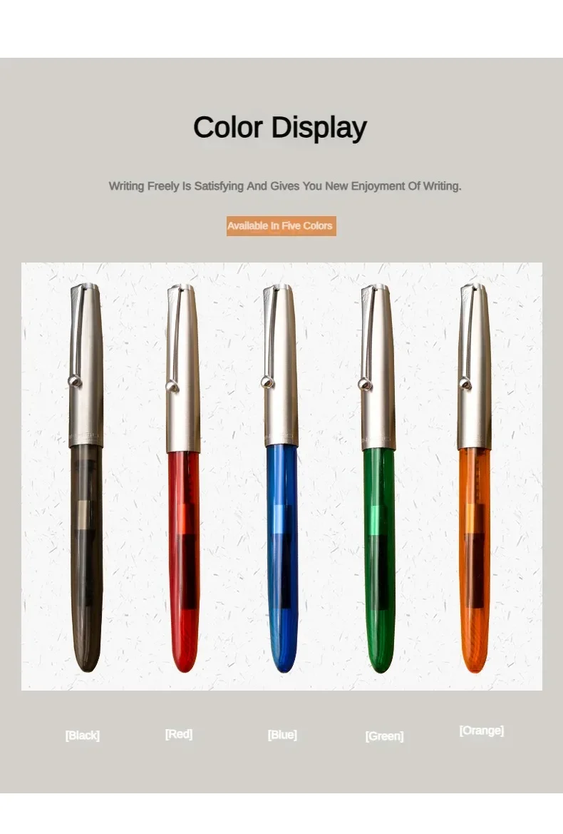 Limited MAJOHN B32 Metal Strive Piston Fountain Pen with Butterfly F Tip Iridium Writing Ink Pen PK JINHAO 59 School Supplies