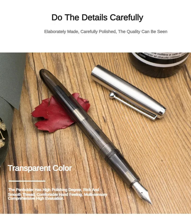 Limited MAJOHN B32 Metal Strive Piston Fountain Pen with Butterfly F Tip Iridium Writing Ink Pen PK JINHAO 59 School Supplies