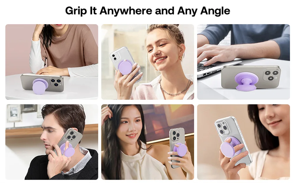 Grippopso Pop Magnetic Cellphone Grip Socket Holder Stand NEW Silicone Griptok For Magsafe Accessories Smart Phone Bracket