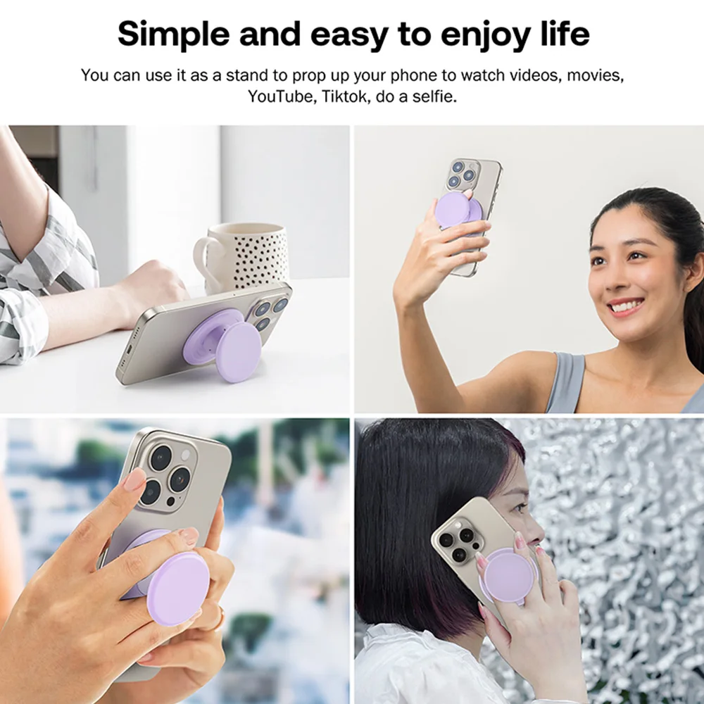 Grippopso Pop Magnetic Cellphone Grip Socket Holder Stand NEW Silicone Griptok For Magsafe Accessories Smart Phone Bracket