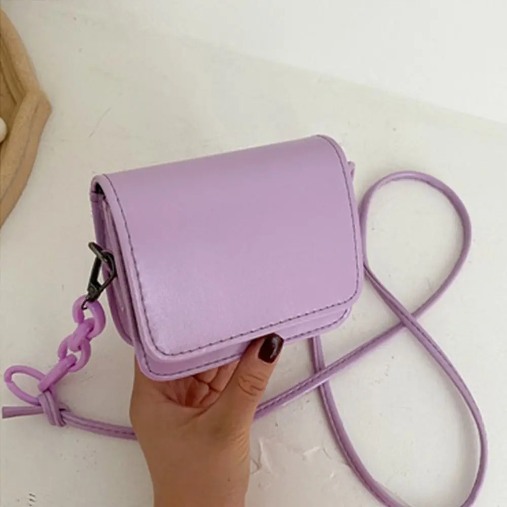 Women Acrylic Chain Crossbody Bags Trend Vintage Fashion Female Shoulder Tote Bag Lady Leather Handbag