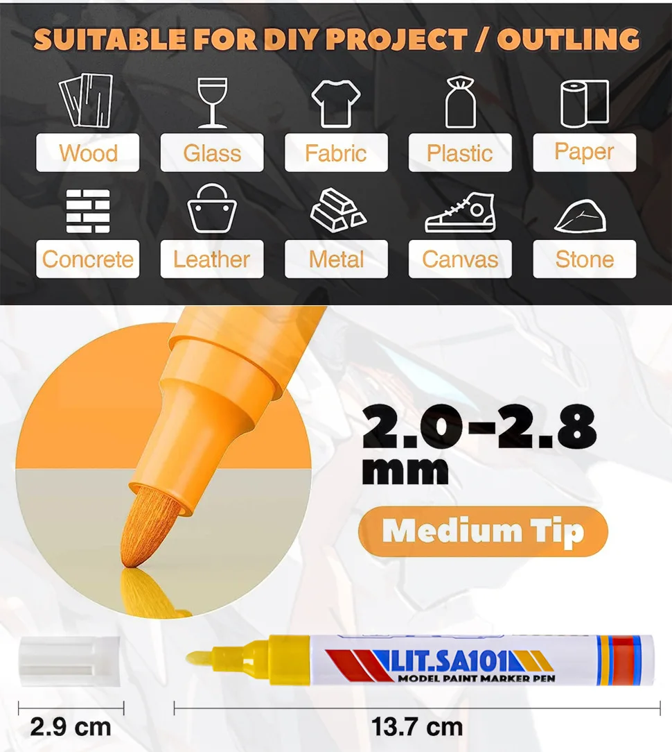 Car High Gloss Paint Touch Up Pen Cars Scratch Repair Pen Filler Remover Tyre Paint Marker Auto Styling Scratch Repair Care Tool