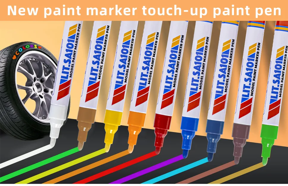Car High Gloss Paint Touch Up Pen Cars Scratch Repair Pen Filler Remover Tyre Paint Marker Auto Styling Scratch Repair Care Tool