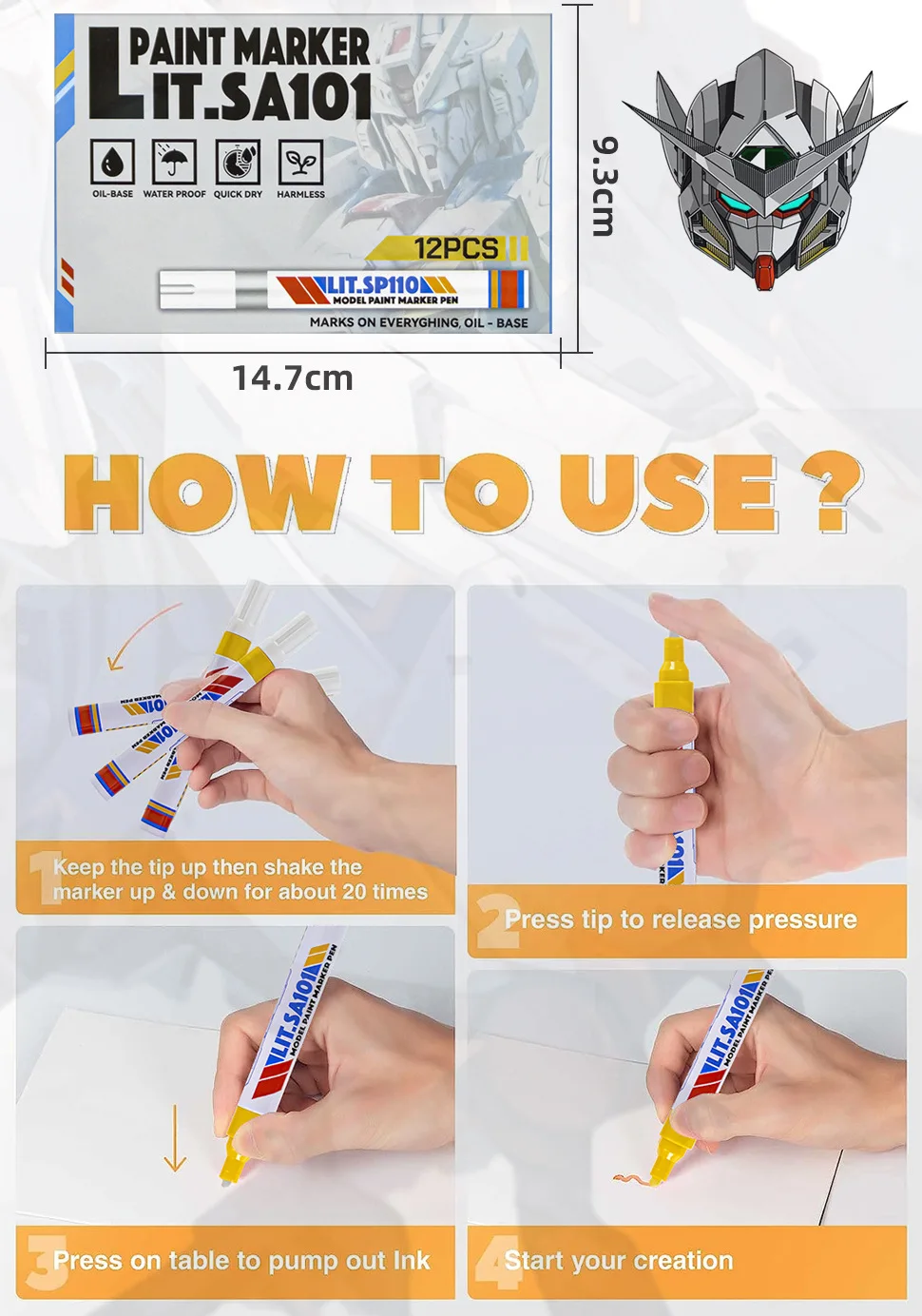Car High Gloss Paint Touch Up Pen Cars Scratch Repair Pen Filler Remover Tyre Paint Marker Auto Styling Scratch Repair Care Tool