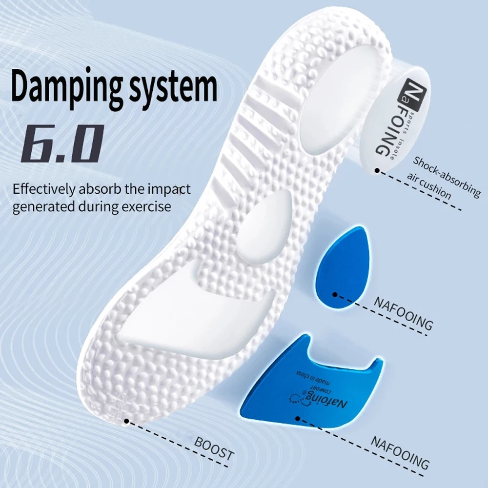EVA Sport Orthopedic Insoles for Shoes Sole Shock Absorption Breathable Cushion Running Insoles for Feet Man Women Shoe Pads