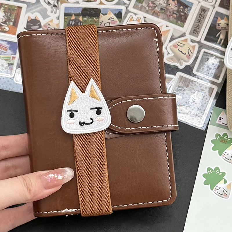 Cartoon Kitten Notebook Decoration Straps Elastic Loose-leaf Notebook Band Binding Rope Binder Strap Notebook Strap