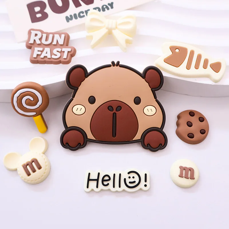 Capybara Animal Relax Funny Cartoon Cute Shoe Charms for Clogs Sandals Slippers DIY Decoration Shoe Buckle for Friends Gifts
