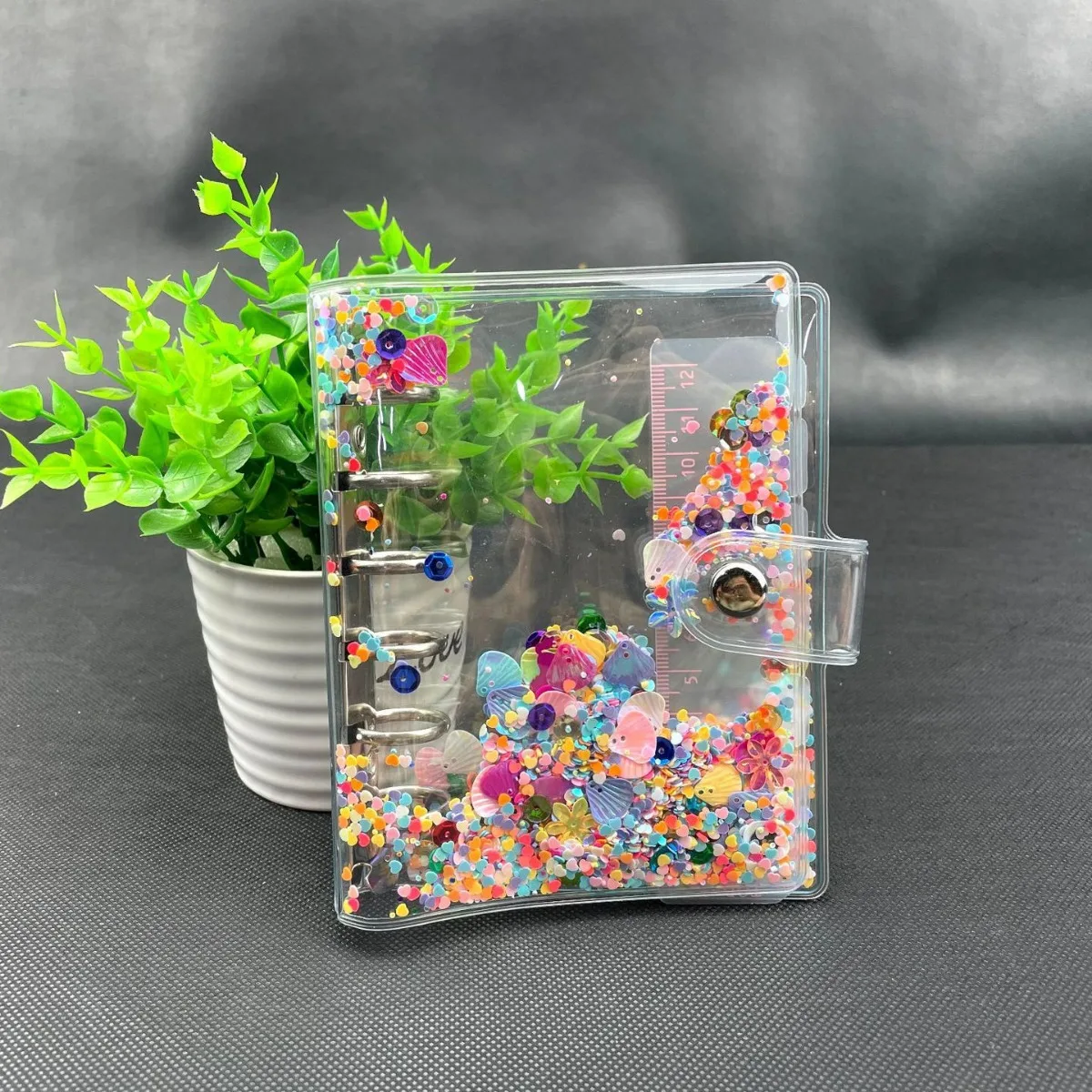 A7 Color transparent Colored Binder Only Cover Journal Sketchbook Accessories Diary Office Supplies