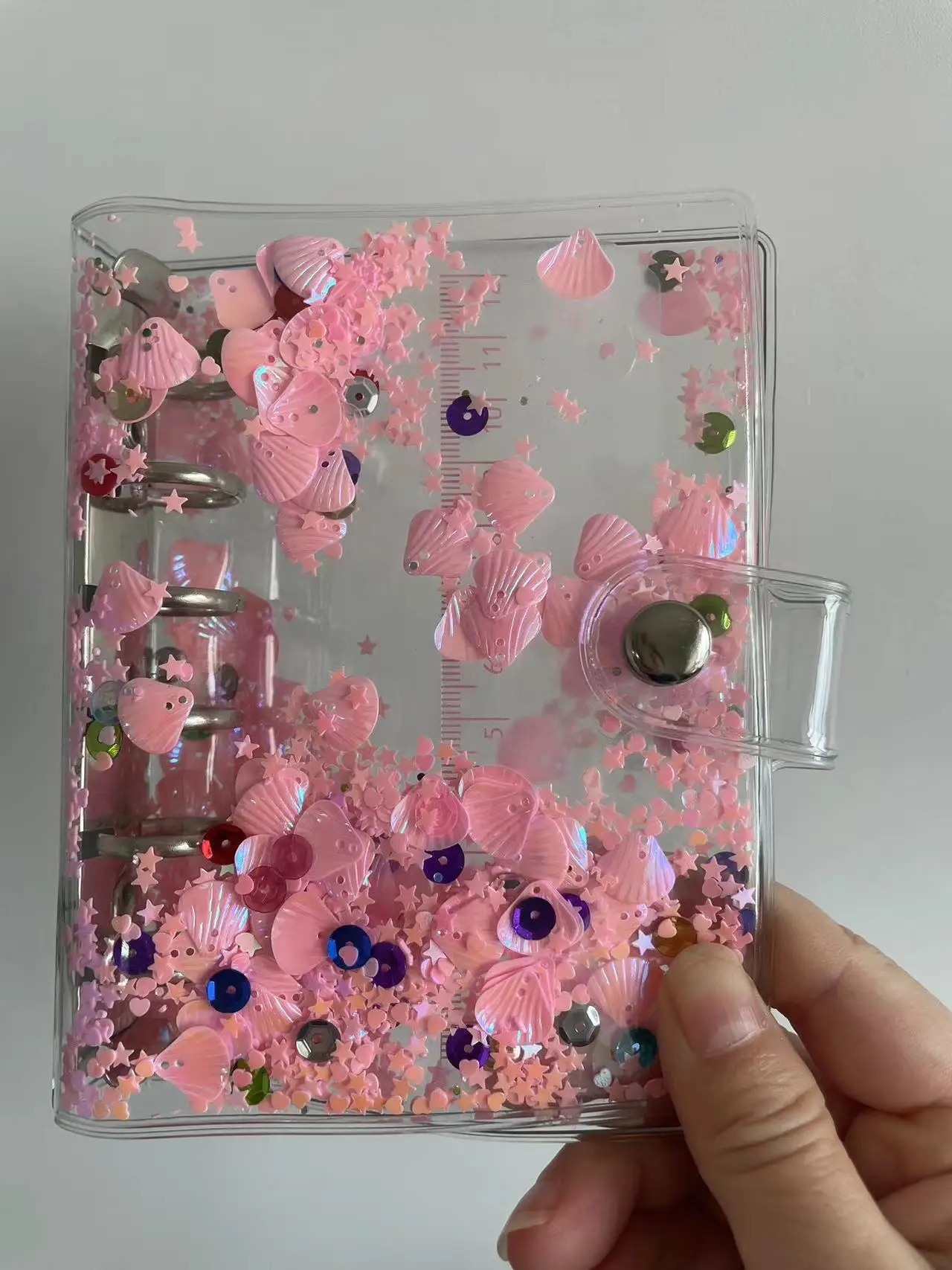 A7 Color transparent Colored Binder Only Cover Journal Sketchbook Accessories Diary Office Supplies